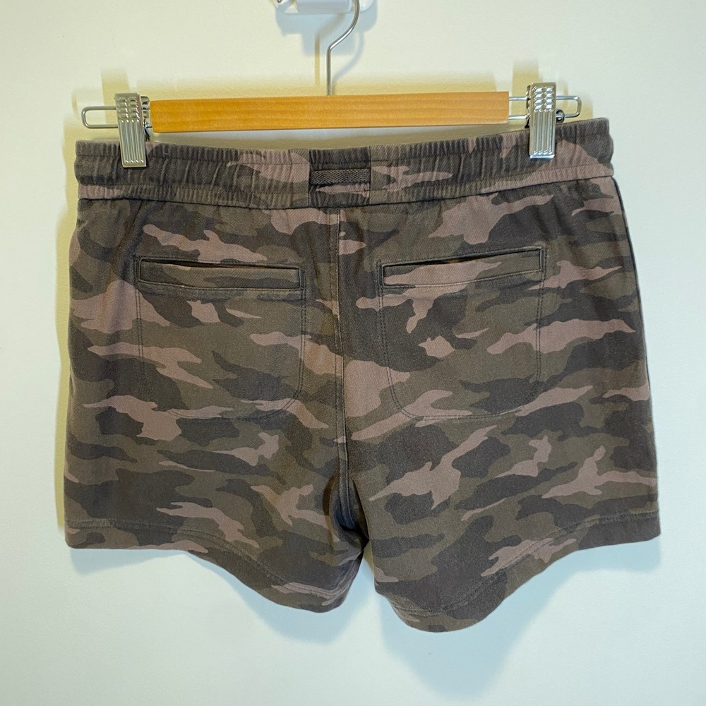 Athleta Farallon Short Women 0T Brown Camo Excellent Drawstring Utility Pockets - Picture 4 of 8